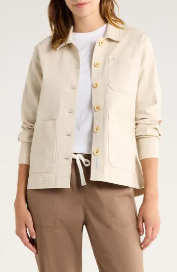 Folly Stretch Cotton Twill Chore Coat | Nordstrom