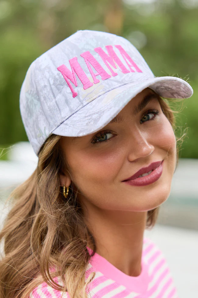 Mama Camo Trucker Hat DOORBUSTER | Pink Lily