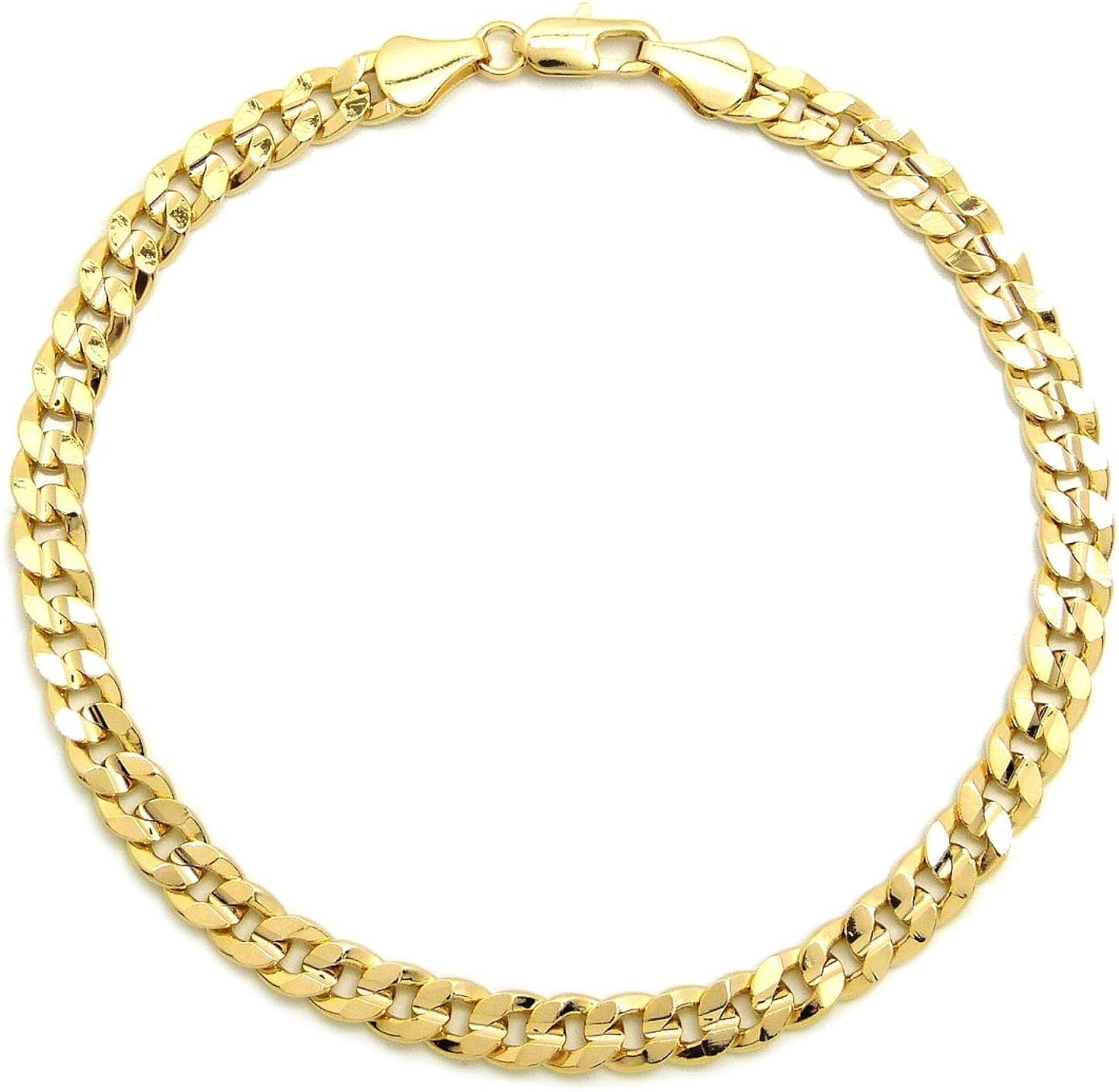 Fashion 21 Electro Gold Plated 10 inches Diversified Chain Anklet Foot Chain Bracelet in Gold Col... | Amazon (US)