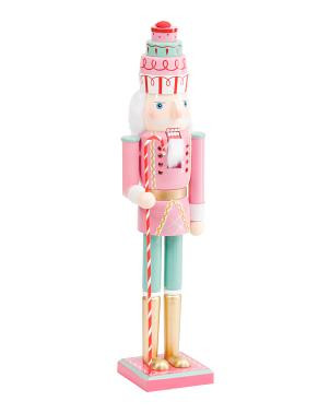 24In Cupcake Nutcracker Holding Candy Cane Staff | TJ Maxx