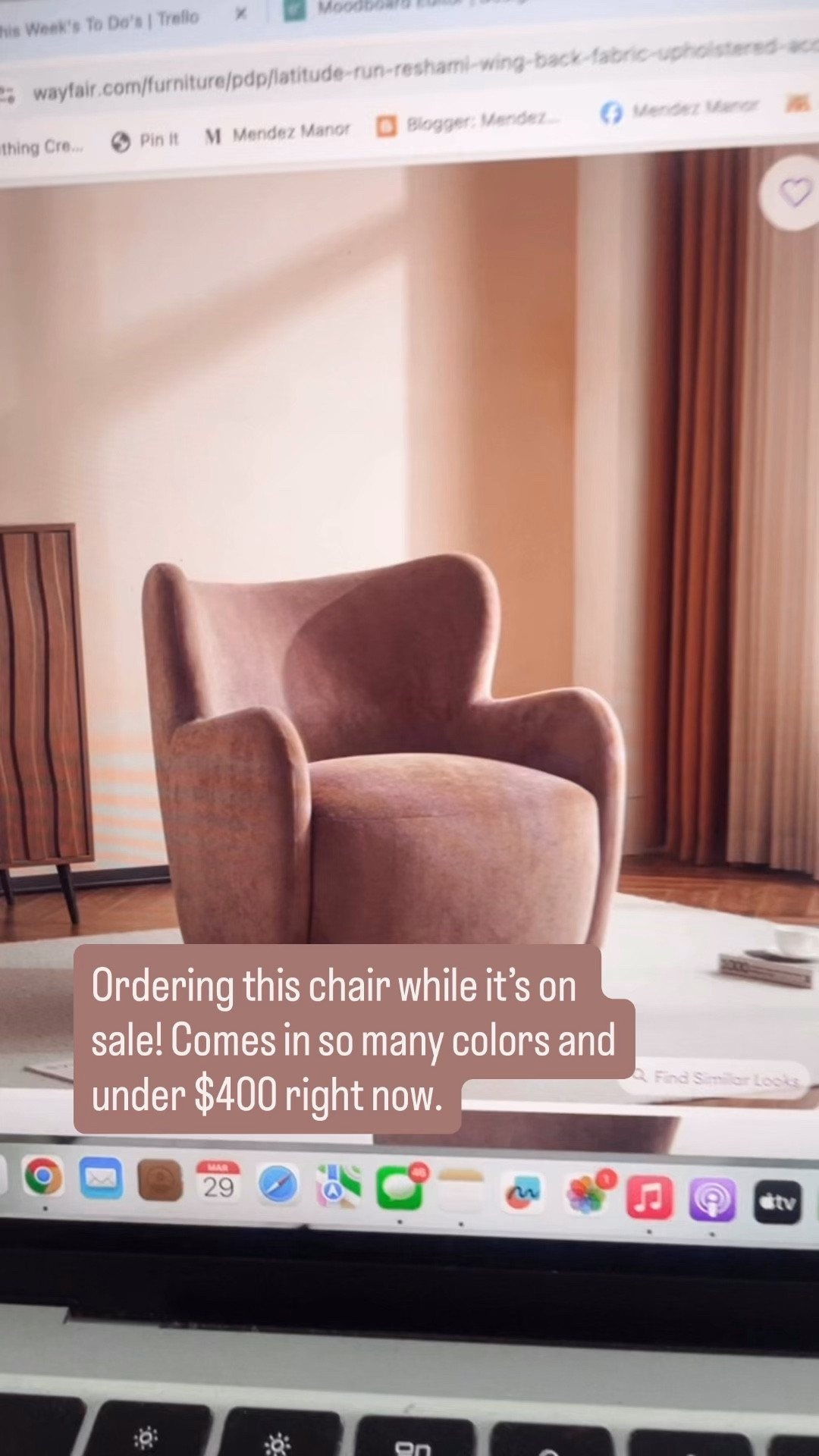 Ordering this side chair in Dusky Purple for my teen daughter’s room. It’s on sale right now under $400 and comes in lots of color options. 

#LTKHome #LTKmomlife #LTKSaleAlert