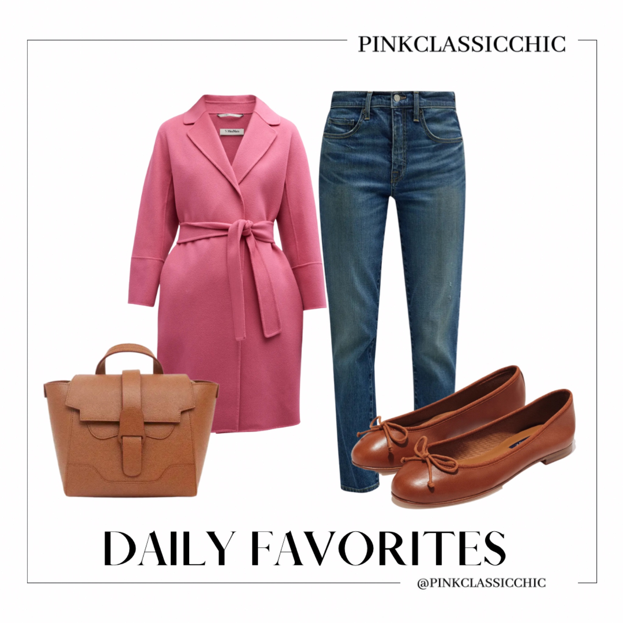 Max mara coat, pink coat, pink, jeans, flats, brown flats, brown bag, spring looks, spring styles, spring fashion 

#LTKshoecrush #LTKstyletip #LTKworkwear