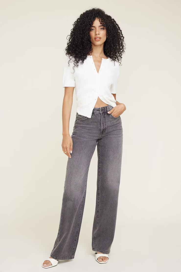 Heidi High Rise Wide Leg Jeans | Dynamite Clothing