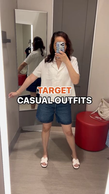 It’s shorts season! And styled this mid thigh @levis shorts pairing with @target tops that are on sale same with the sandals. Perfect for strolling around! 

#LTKSaleAlert #LTKShoeCrush #LTKOver40
