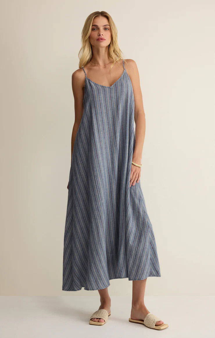 Sandcomber Striped Linen Midi Dress | Z Supply
