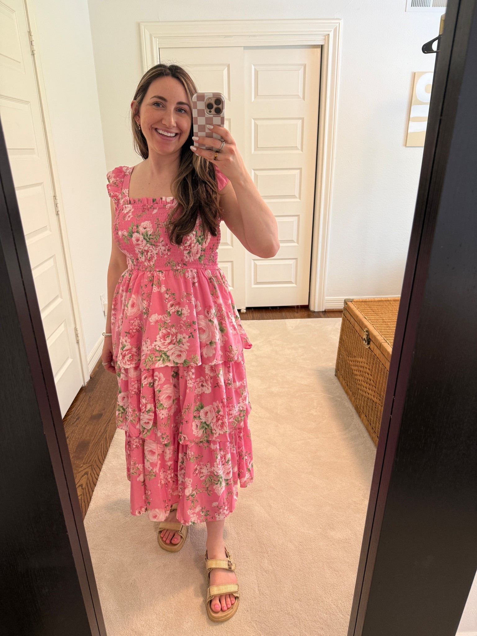 This Nordstrom Rack dress is stunning and would look so cute with a baby bump or wear it to someone’s baby shower! Love the pink. Wearing size M

#LTKBump #LTKStyleTip #LTKFindsUnder50