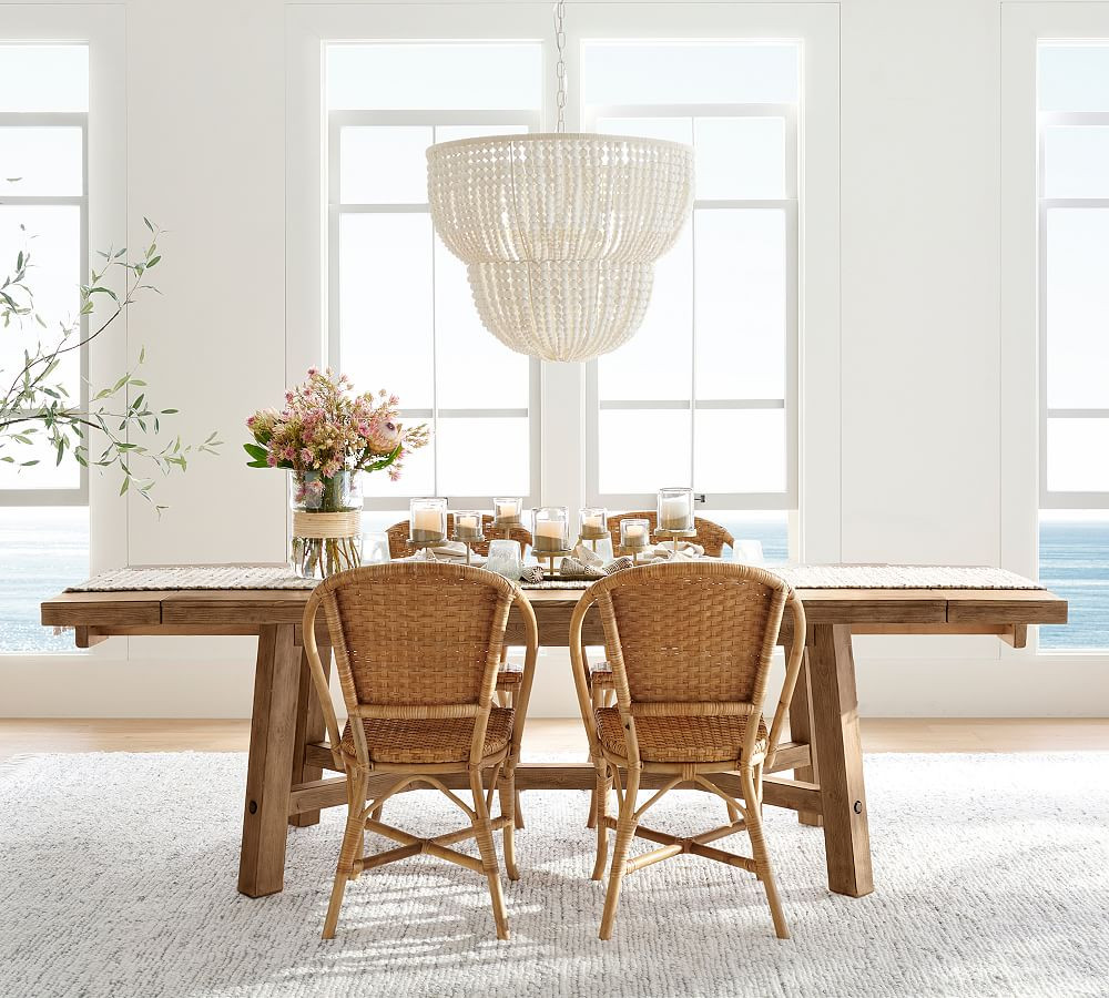 Rustic Farmhouse Extendable Dining Table (77"-102") | Pottery Barn (US)