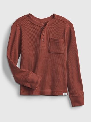 Toddler Waffle-Knit Henley T-shirt | Gap (US)