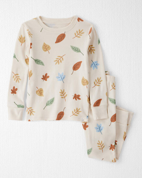 Toddler Organic Cotton Pajamas in Autumn Leaves Print | Carter's Inc