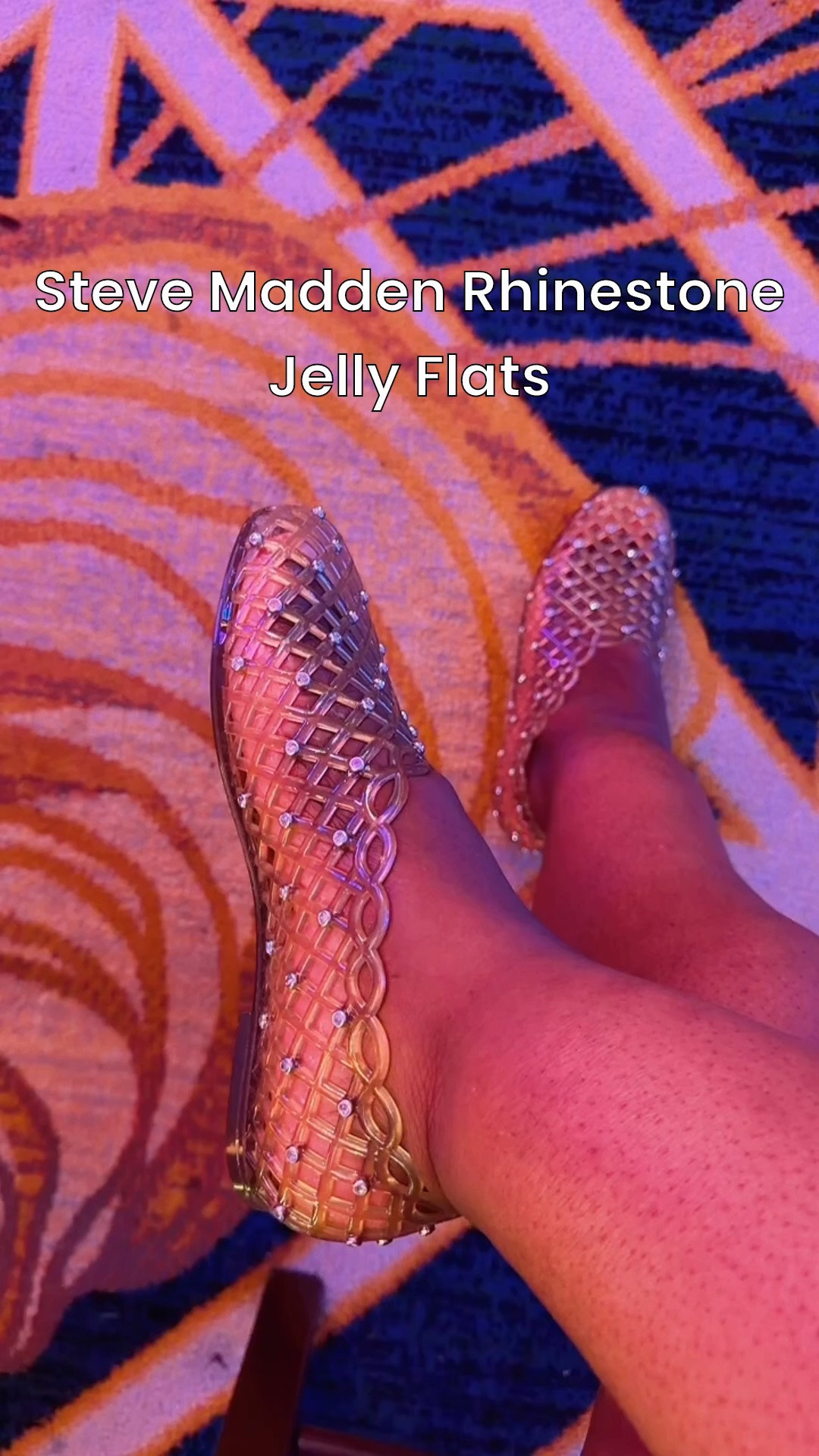 My Steve Madden Rhinestone Jelly flats are on sale for $30! They are so comfy! I originally ordered a size 8 but exchanged for the 7 and they fit perfectly!

#LTKdayinmylife #LTKSaleAlert #LTKTravel
