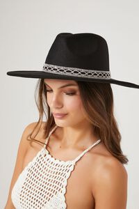 Brushed Rhinestone-Trim Fedora | Forever 21 (US)