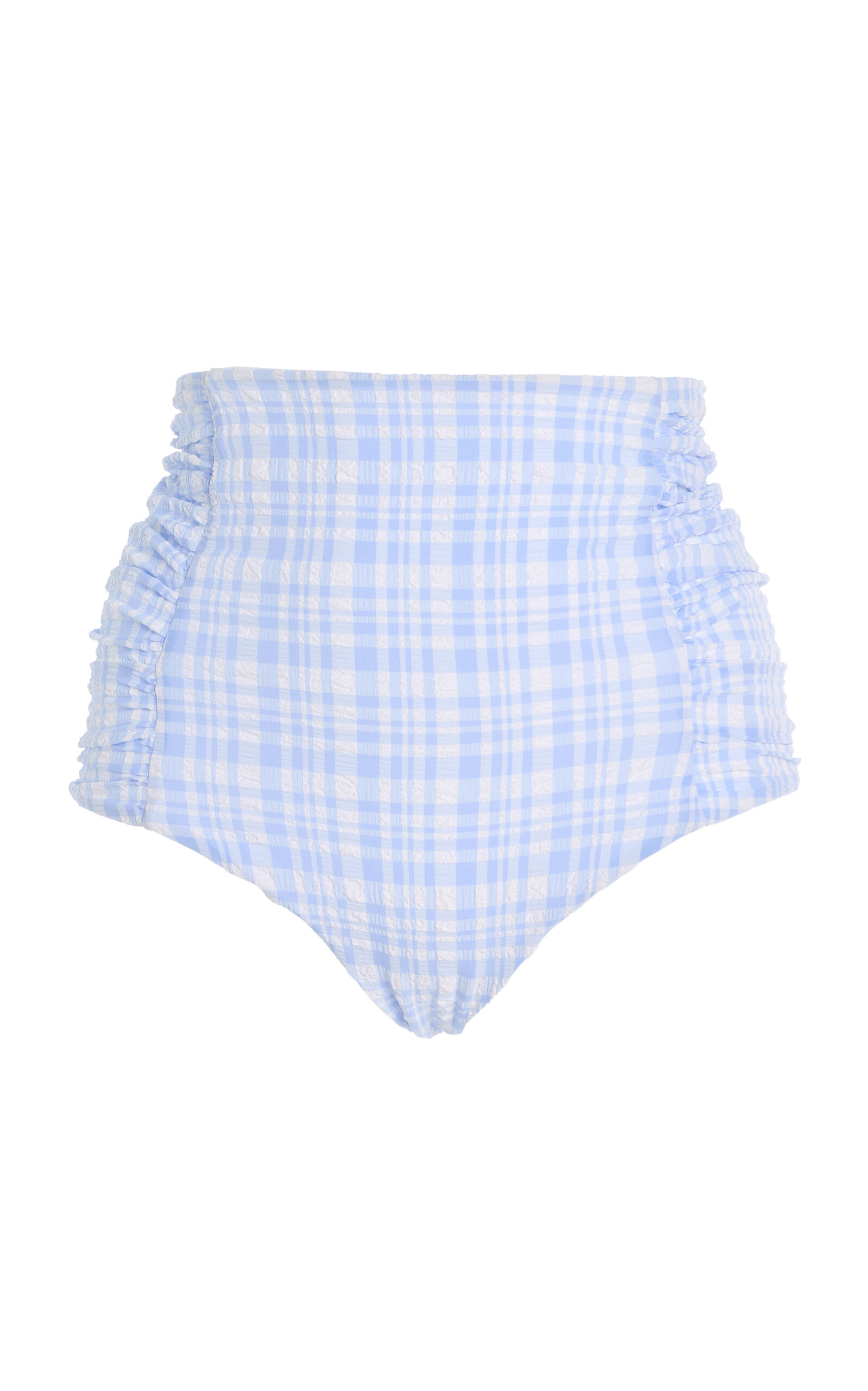 Luisa Ruched High-Waisted Bikini Bottom | Moda Operandi (Global)