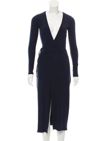 Reformation Knit Wrap Dress | The Real Real, Inc.