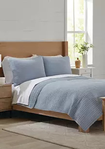 3-Piece Stonewash Quilt Set | Belk