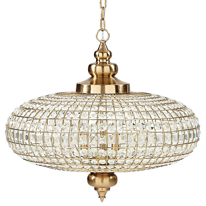 Lucille 3-Light Faceted Crystal Chandelier | Ballard Designs, Inc.