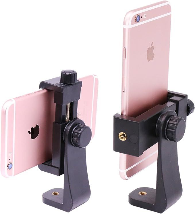 Ulanzi Phone Tripod Mount Adapter/Vertical Bracket Smartphone Holder/Cell Phone Clip Clipper Side... | Amazon (US)