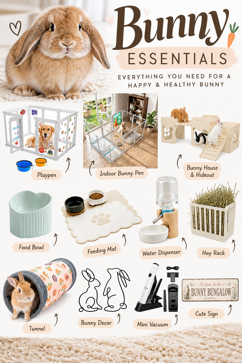 
Bunny Essentials 🐰 | Amazon Rabbit Must-Haves & Cute Indoor Bunny Setup

Creating the perfect home for your new bunny? 🥕🐇 Shop these adorable Amazon bunny essentials! From aesthetic indoor rabbit playpens and cozy bunny hideouts to ceramic food bowls, hay feeders, tunnels, and cute bunny decor, these must-haves will help you create a comfortable and stylish space for your furry friend. Perfect for new rabbit owners looking for practical and affordable bunny supplies!

#BunnyEssentials #AmazonBunnyFinds #RabbitSupplies #BunnyMustHaves #IndoorRabbit #BunnySetup #RabbitCare #BunnyRoom #AmazonPetFinds #RabbitEnclosure #BunnyAccessories #PetEssentials #BunnyDecor #NewBunnyOwner #RabbitLovers #affiliate 

 