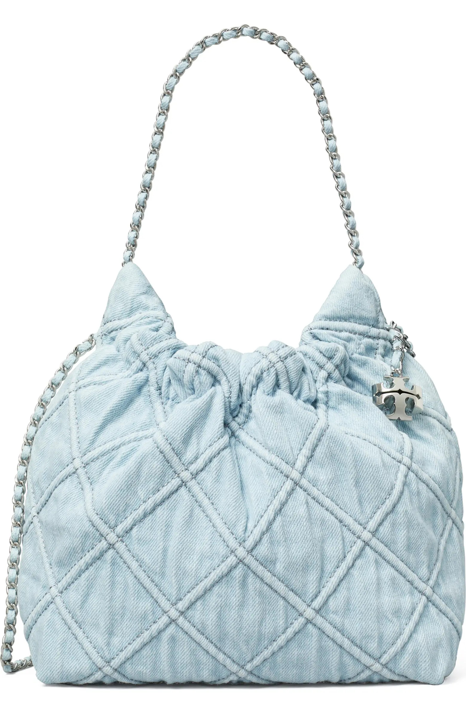 Fleming Quilted Denim Hobo Bag | Nordstrom