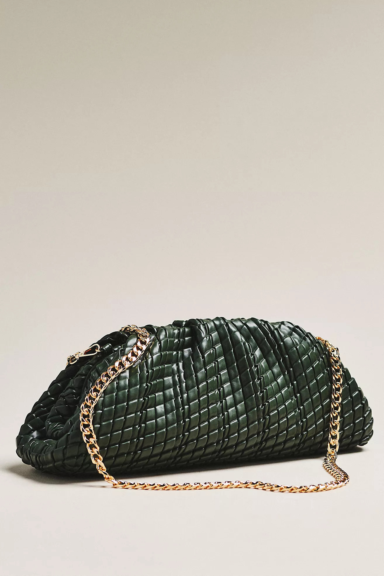 Urban Expressions Oversized Woven Leather Clutch | Anthropologie (US)