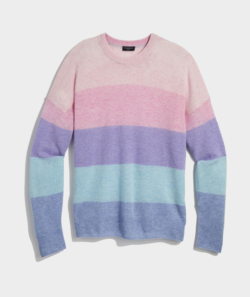Seaspun Cashmere Multi Stripe Crew | vineyard vines