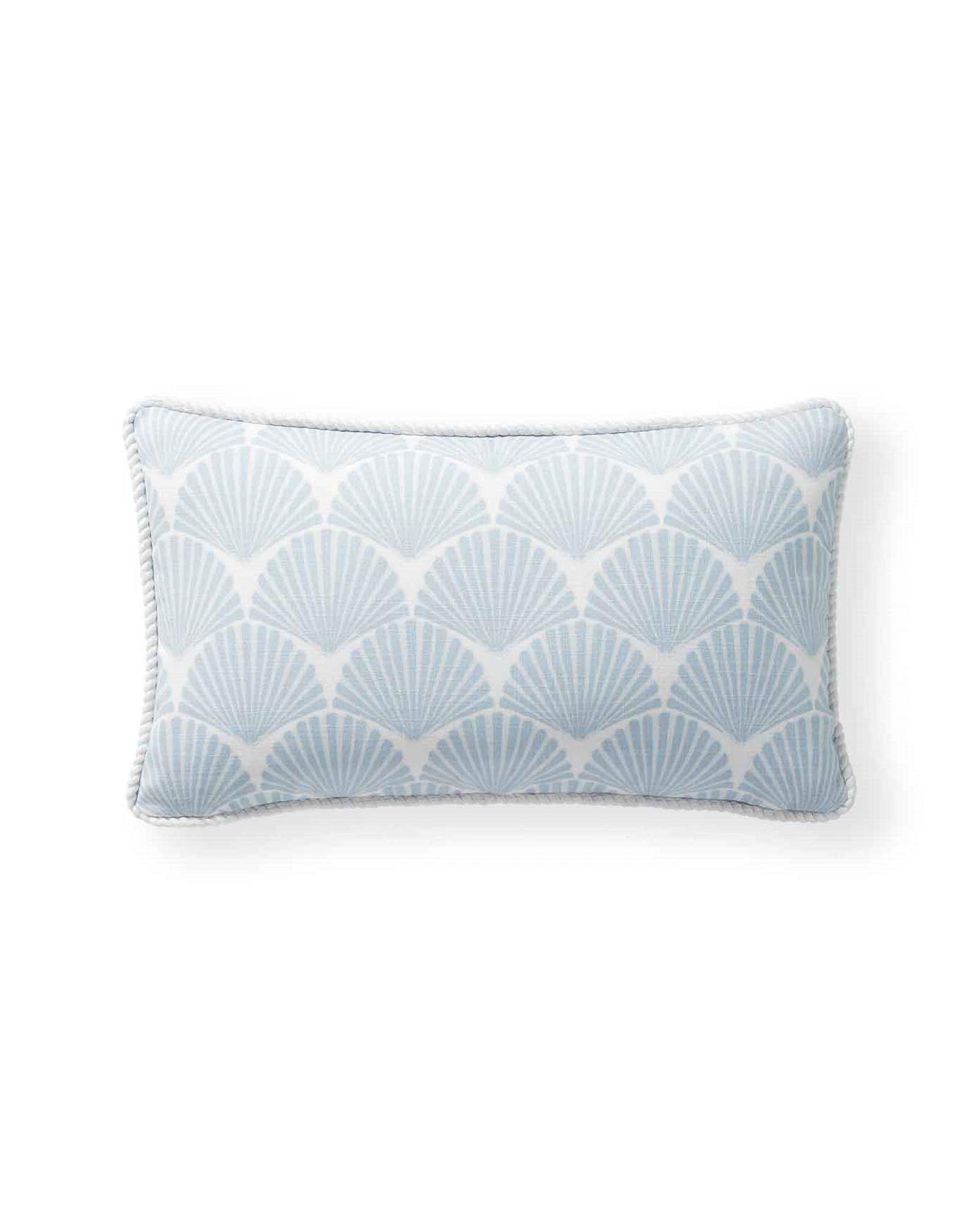 Sandbar Outdoor Pillow Cover – 12" x 21" - Sky/Coastal Blue | Serena & Lily | Serena and Lily