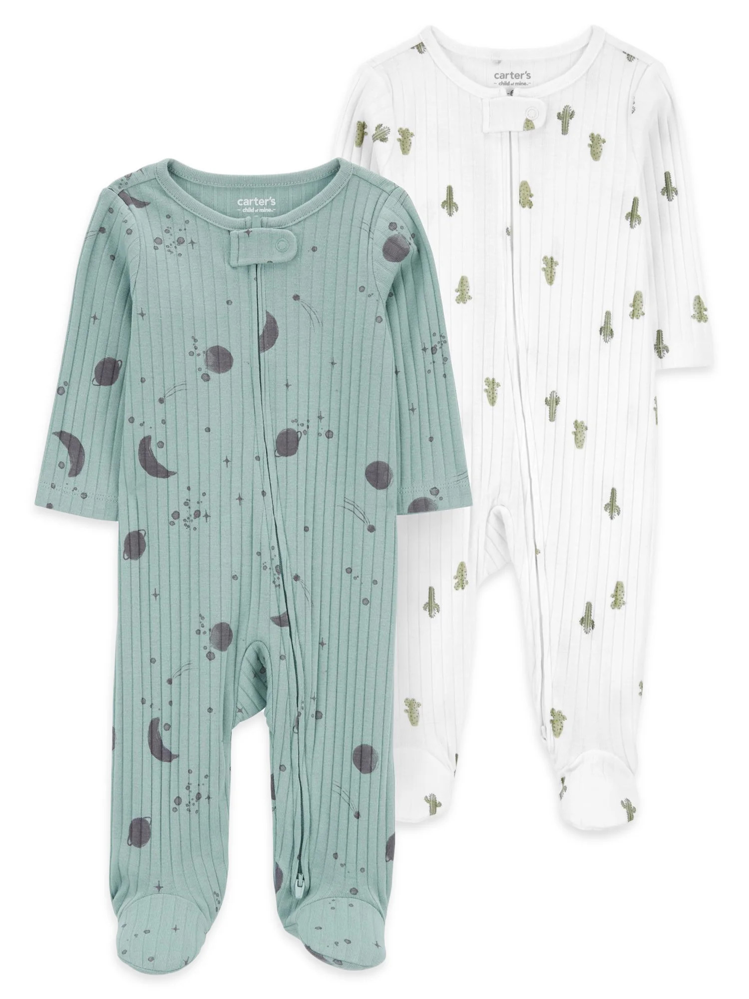 Carter's Child of Mine Baby Unisex Sleep N Play, 2-Piece, Sizes Preemie-6/9 Months - Walmart.com | Walmart (US)