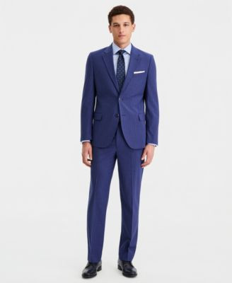 Nautica Men's Modern-Fit Pinstripe 2-Piece Suit - Navy Stripe | Macy's