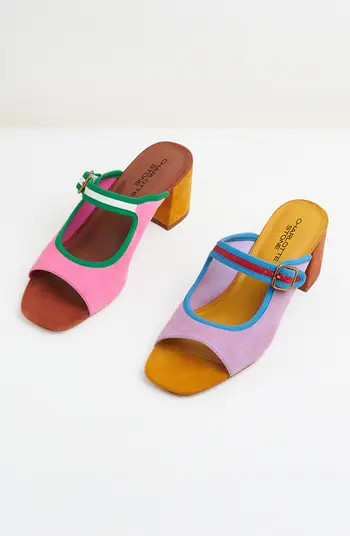 Trissa Mismatch Mary Jane Slide Sandal | Nordstrom