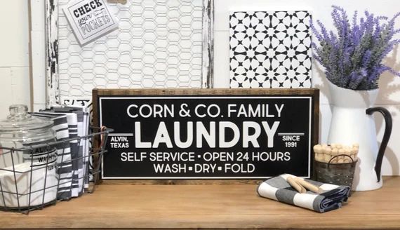 Laundry Room Sign, Laundry Sign, Laundry Room Decor, Vintage Laundry Sign, Farmhouse Laundry Sign, P | Etsy ROW