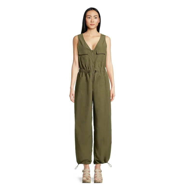 Madden NYC Juniors Parachute Jumpsuit, Sizes XS-3XL | Walmart (US)