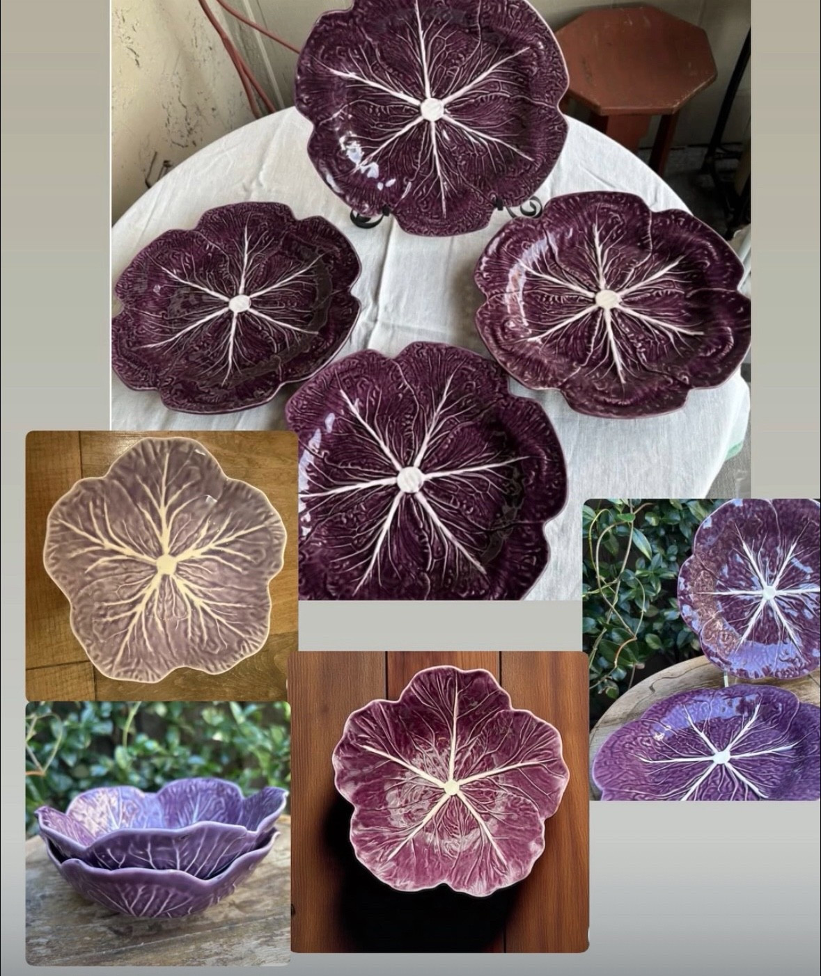 Hard to find vintage Bordallo Pinheiro purple cabbagewaree

#LTKParties #LTKSeasonal #LTKHome