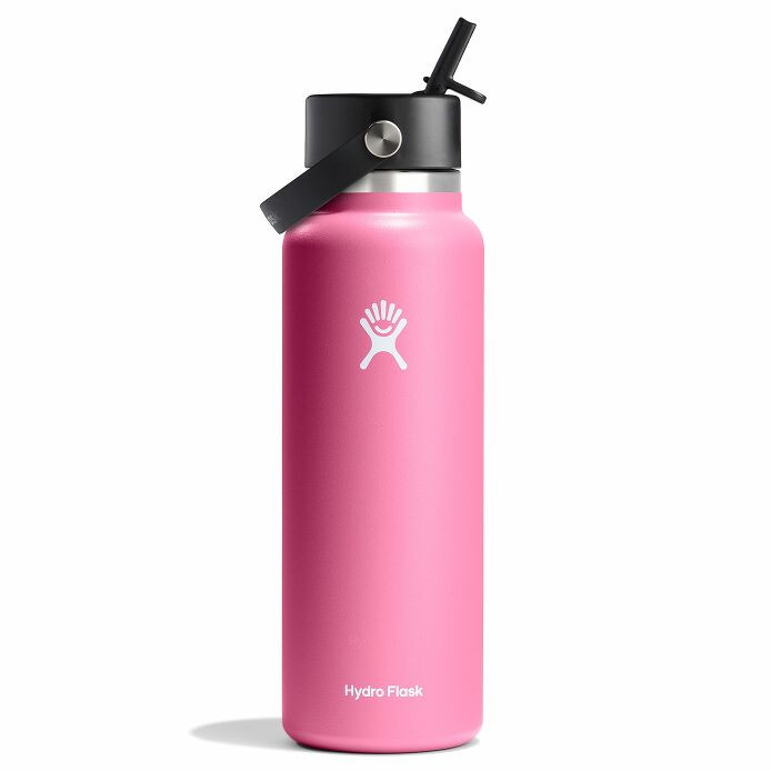 40 oz Wide Mouth with Flex Straw Cap - Camellia | Hydro Flask