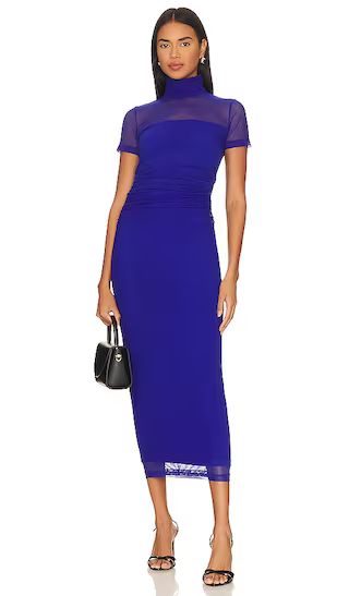 Dominique Midi Dress in Cobalt | Revolve Clothing (Global)
