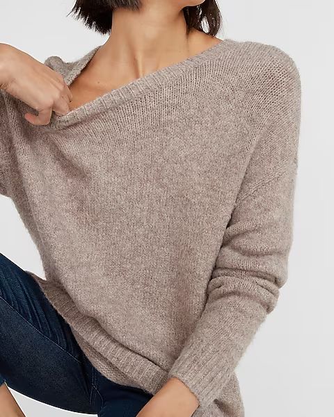 Crew Neck Tunic Sweater | Express