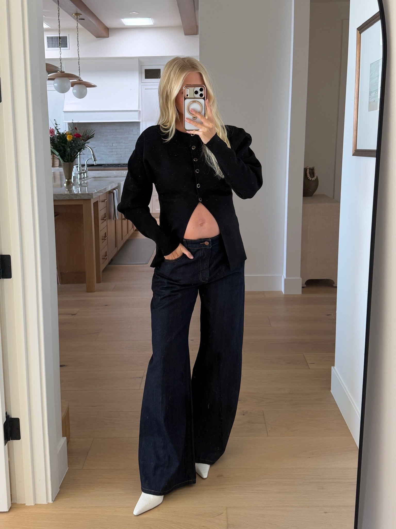 Code KATHLEEN20 for 20% off orders $100+! Wearing a small in cardigan, 30 in jeans (sized up for pregnancy), shoes are tts! #kathleenpost

Bump friendly, maternity look, dinner date outfit, dinner date women’s look, spring transition

#LTKootd #LTKBump #LTKspring