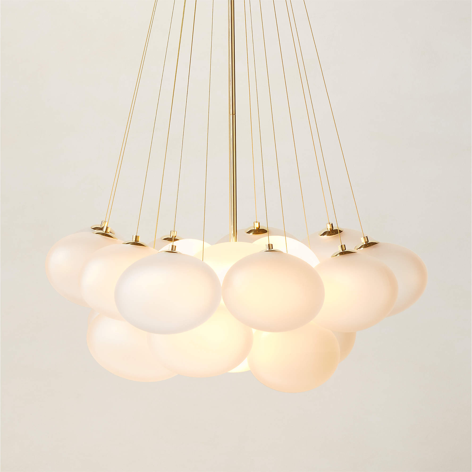 Corvina Glass Bubble Chandelier + Reviews | CB2 | CB2