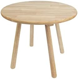 Qualisen Wooden Kids Round Table, Naturally Finished Solid Hardwood,Toddler Stool,Handmade, for Play | Amazon (US)