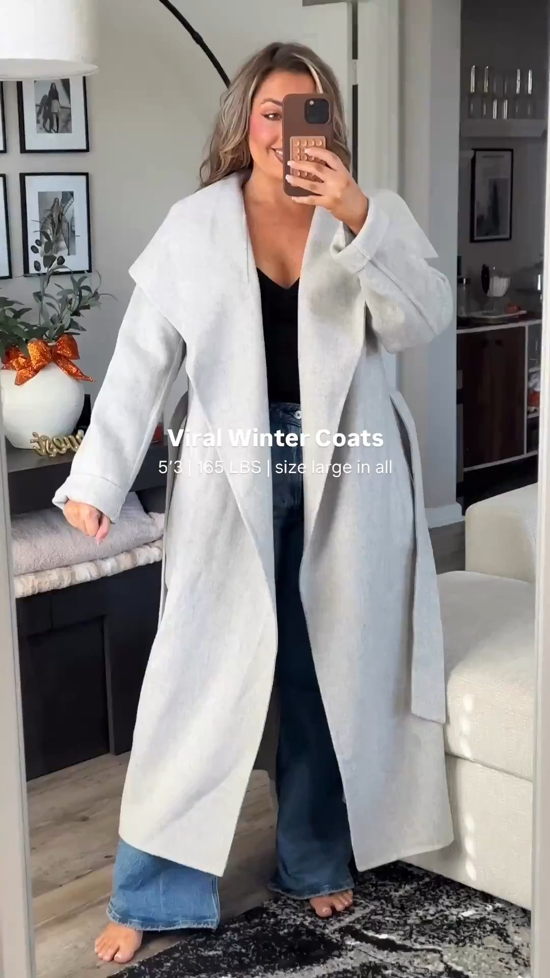 These coats look designer but are totally budget-friendly. Think tailored silhouettes, soft neutrals, and that elevated “quiet luxury” look for cold days. All linked on my LTK so you can stay warm and stylish this season.

Wearing a large in all of these

#WinterCoats #AffordableFashion #WinterOutfits #LTKFinds #CozyStyle #ColdWeatherOutfits #WinterWardrobe #LookExpensiveForLess#LTKCyberWeek



#LTKootd #LTKSeasonal #LTKMidsize