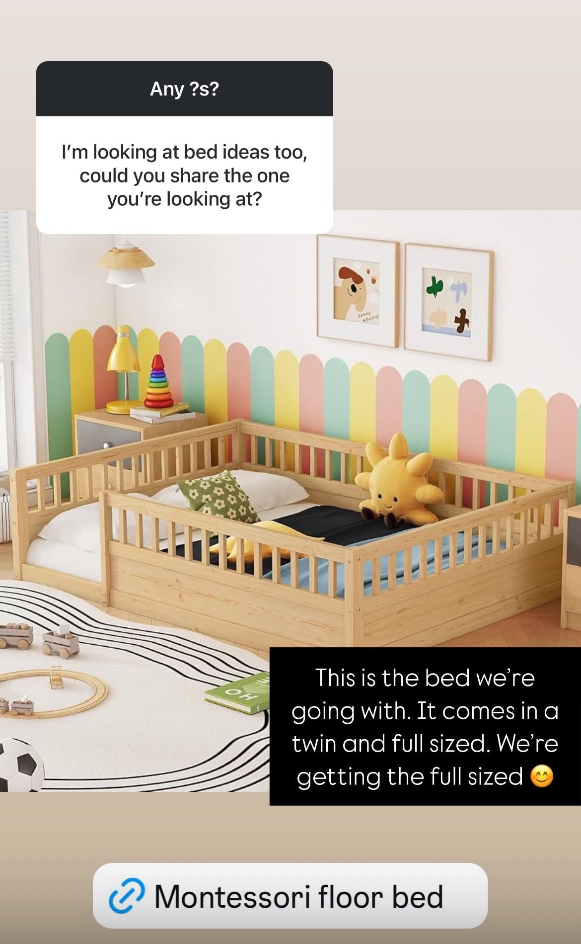 Montessori toddler bed from Amazon! 

#LTKBaby #LTKKids #LTKFamily