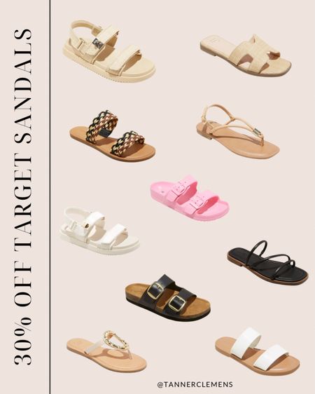 30% off target sandals for summer! Women’s sandals on sale at Target 

#LTKStyleTip #LTKSaleAlert