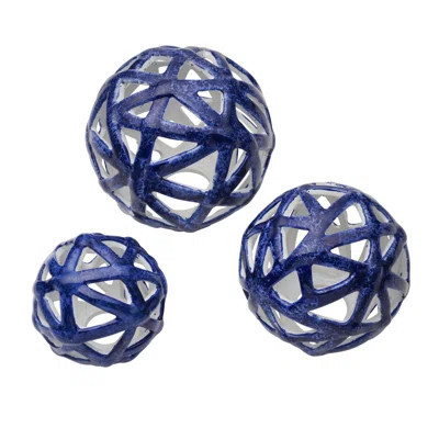 Elements 3 Piece Decorative Spheres Sculpture Set | Wayfair North America