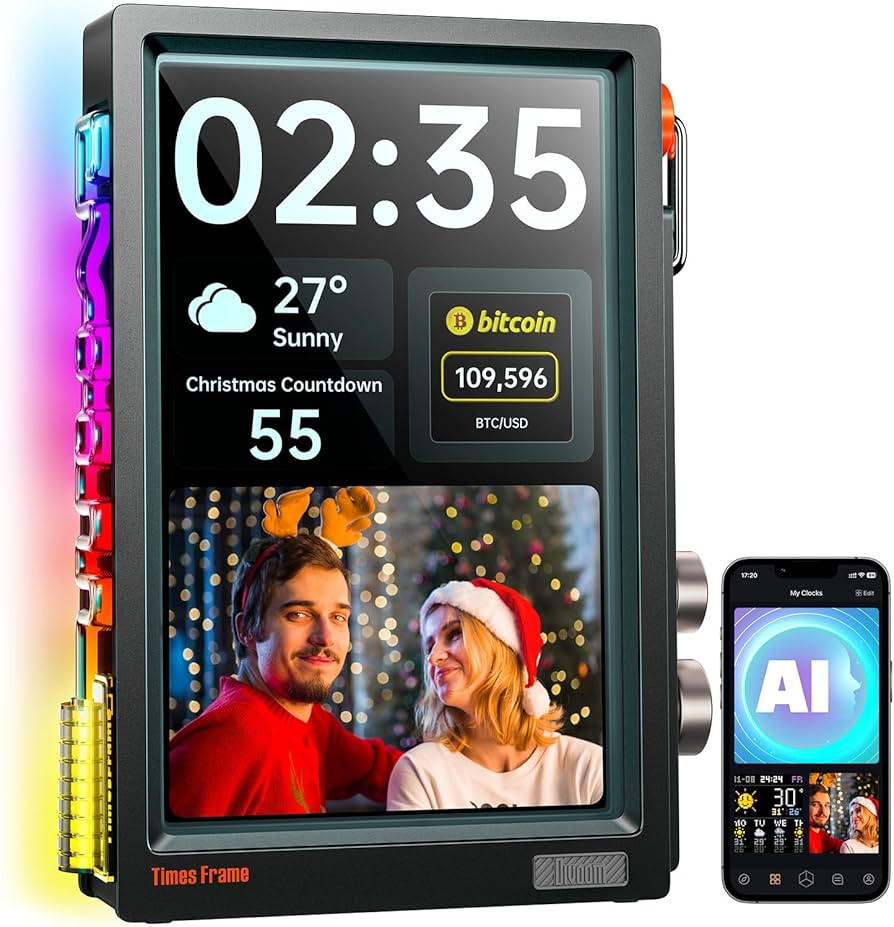 Divoom TimesFrame – 10.1" WiFi 6 Digital Picture Frame & Smart Desk Display, No Subscription | ... | Amazon (US)