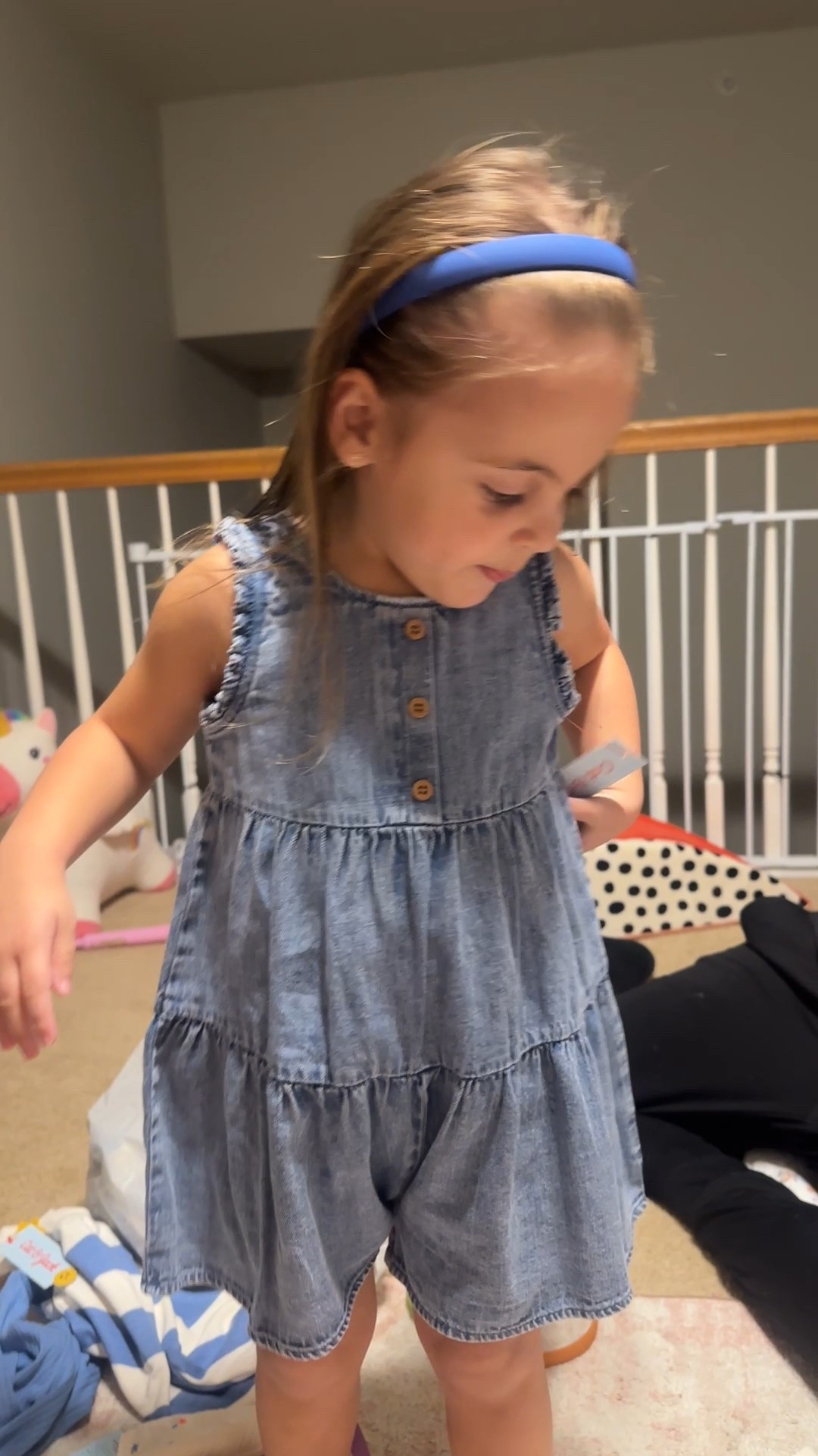 This little outfit is giving all the sweet everyday vibes 💙 

The chambray romper is lightweight, comfy, and perfect for busy toddler days, and the matching headband is such a cute finishing touch. Easy to throw on, easy to move in, and cute enough for outings, playdates, or photos.



#LTKBaby #LTKKids