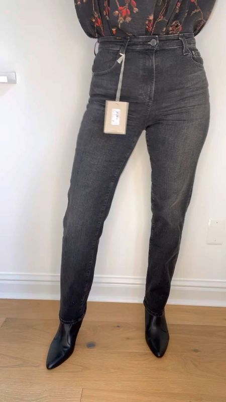 Ag jeans have the perfect stretch and this wash feels dressier than blue. Try these straight leg jeans, you’ll love them! TTS 

#LTKover40 #LTKstyletip #LTKmidsize