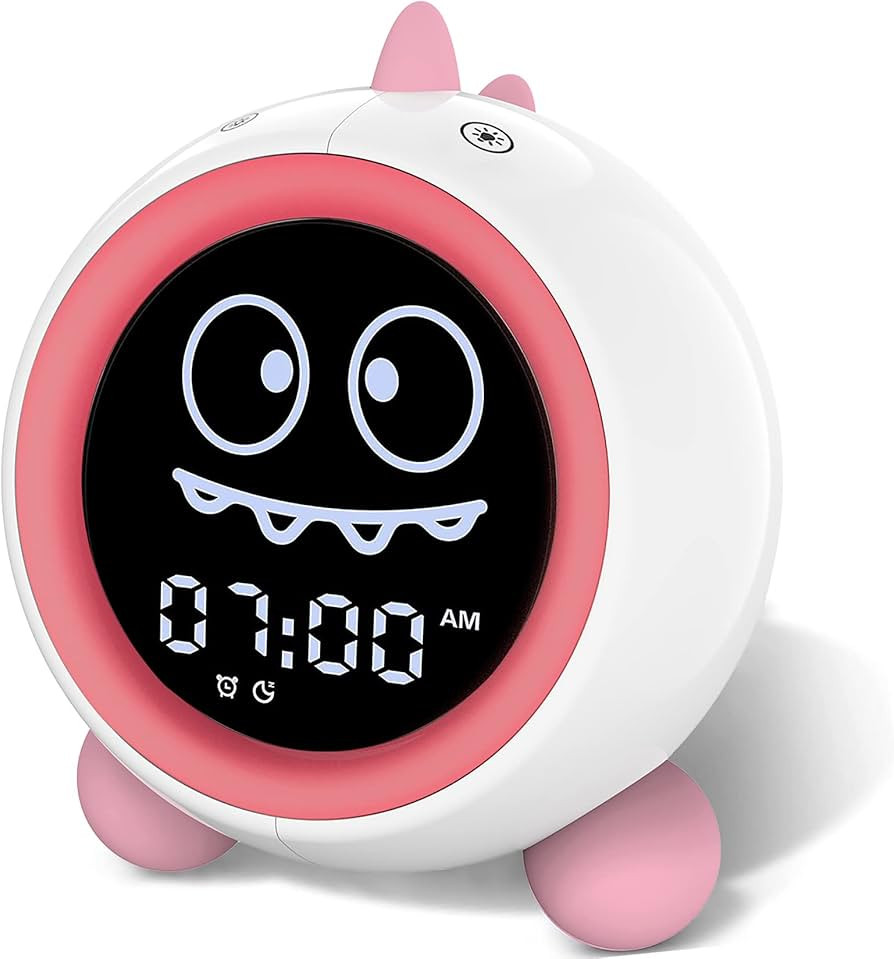 Kids Alarm Clock, Toddler Sleep Training Clock with Night Lights, Sound Machine, Time to Wake Din... | Amazon (UK)