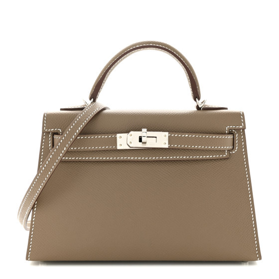 Epsom Mini Kelly Sellier 20 Etoupe | FASHIONPHILE (US)