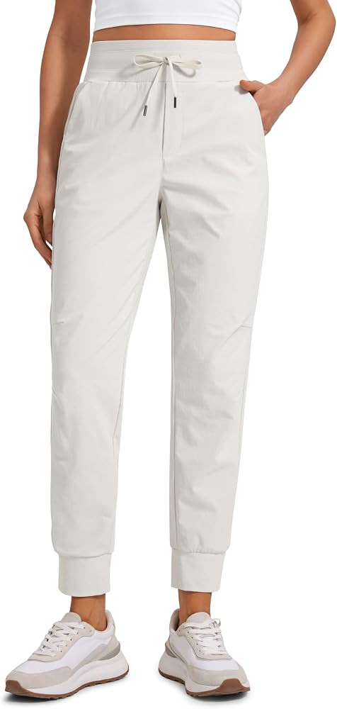 CRZ YOGA Athletic Joggers for Women 27.5" - Lightweight Travel Outdoor Hiking Pants with Pockets | Amazon (US)