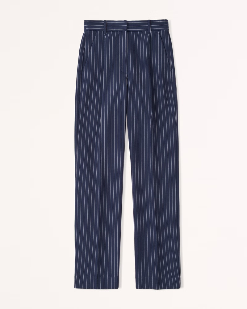 Tailored Relaxed Straight Pant | Abercrombie & Fitch (US)
