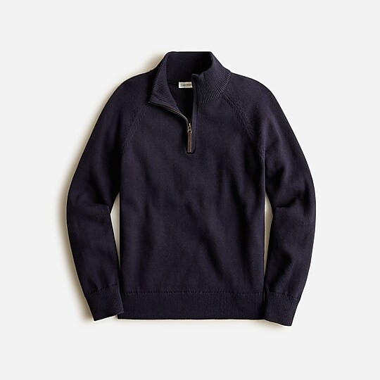 Boys' cotton-cashmere half-zip sweater | J. Crew US
