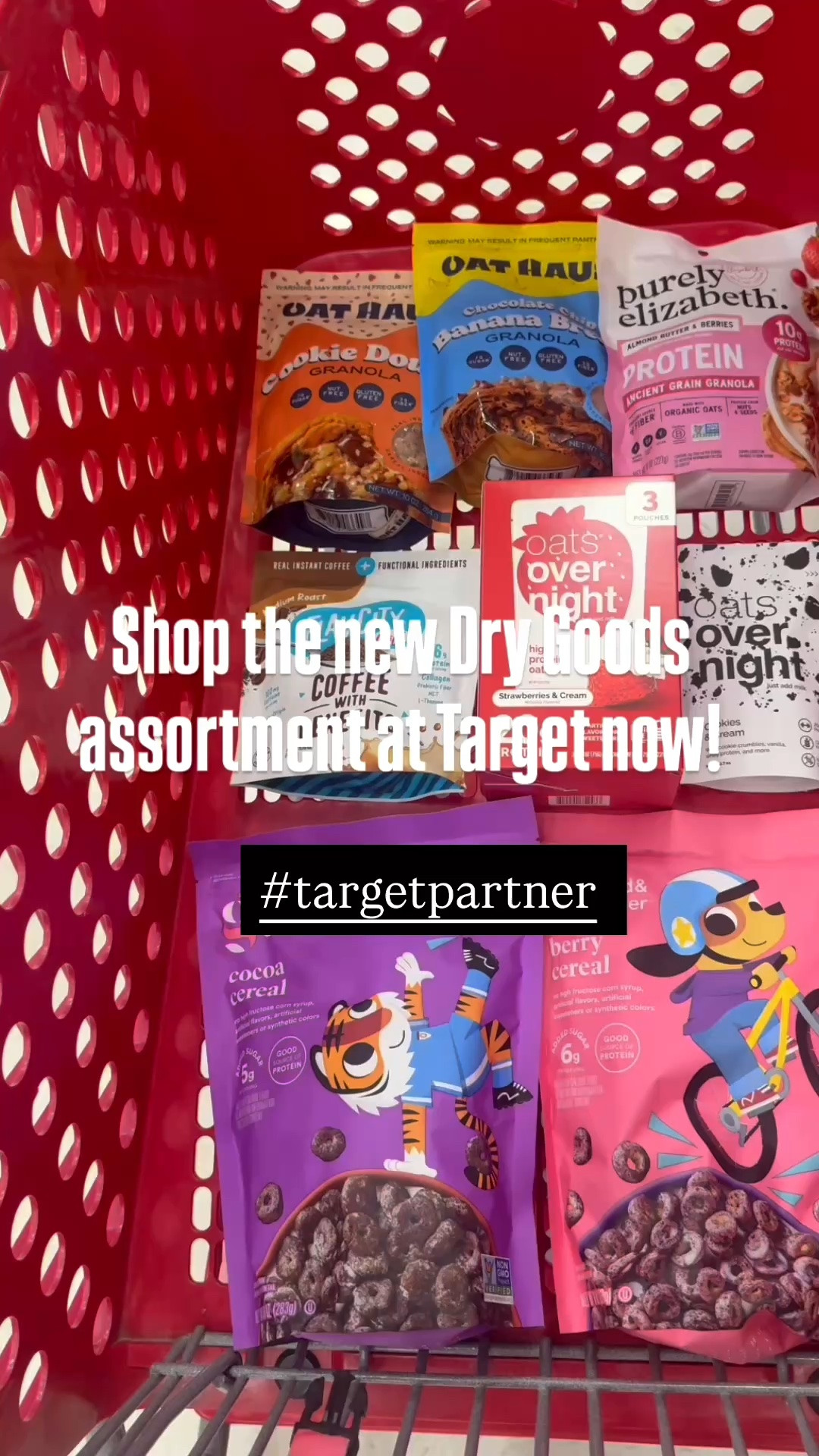 #targetpartner @Target has introduced over 4000 new items this year in this category and there is so much more to come. I'm loving the
Expanded better-for-you choices - especially for my kids. Shop the new Dry Goods assortment at Target now!